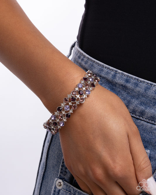 PREORDER ~ Ladylike Lattice - Purple Paparazzi Bracelet