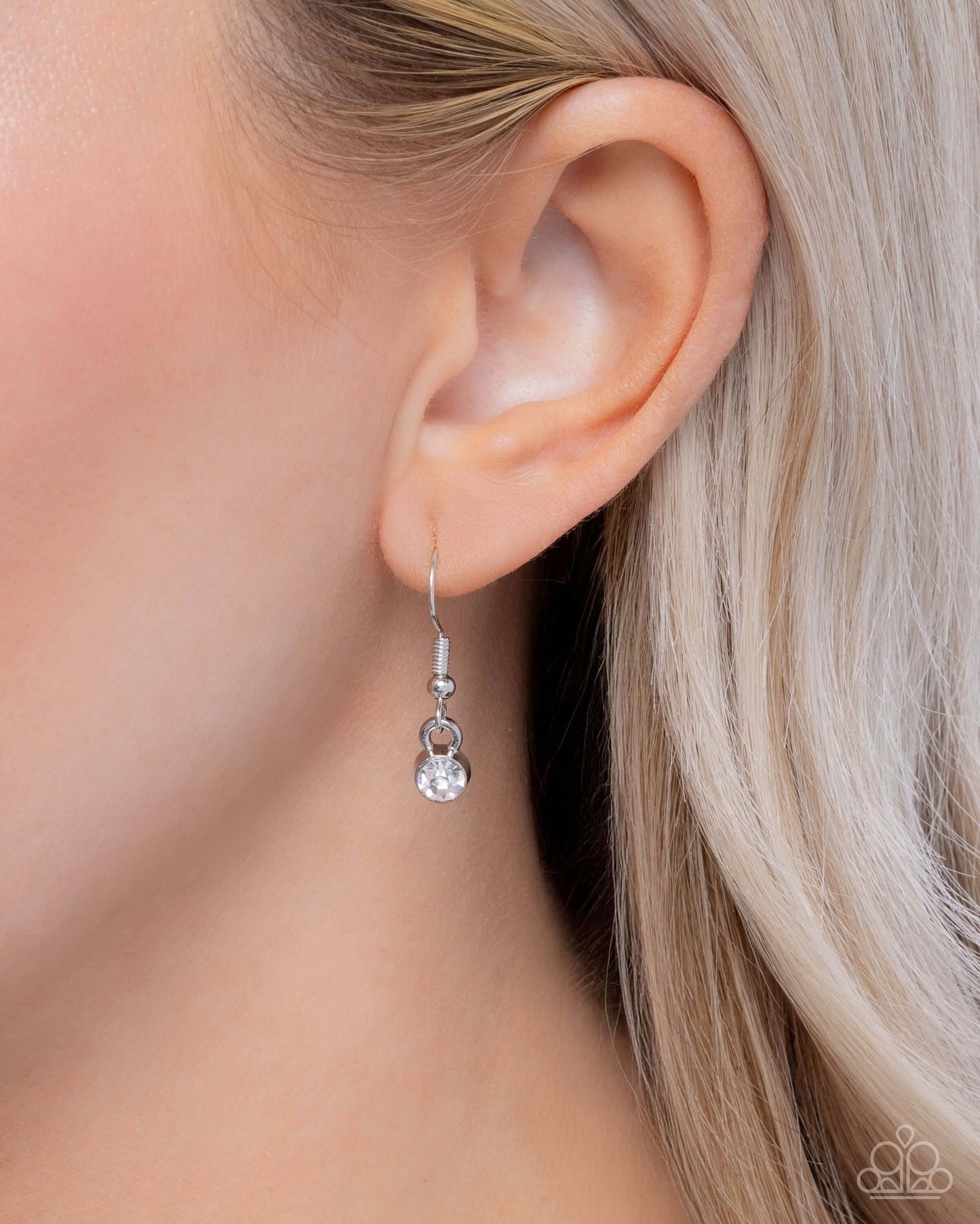 Gliding Glitz - Orange Paparazzi Necklace Accessories,Butterfly,Necklace,Orange,Short Necklace,Silver Accents