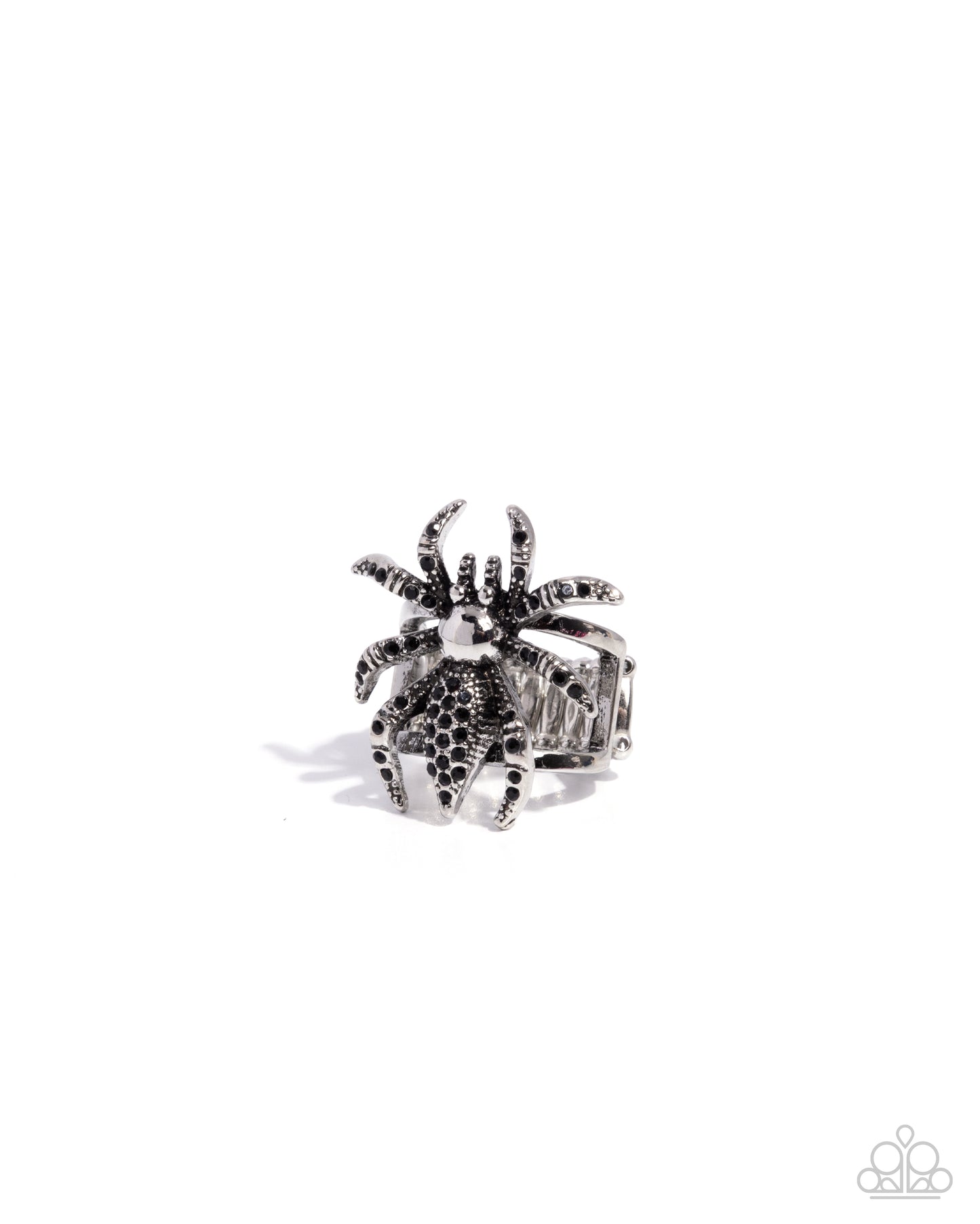 Tarantula Twist - Black Paparazzi Ring