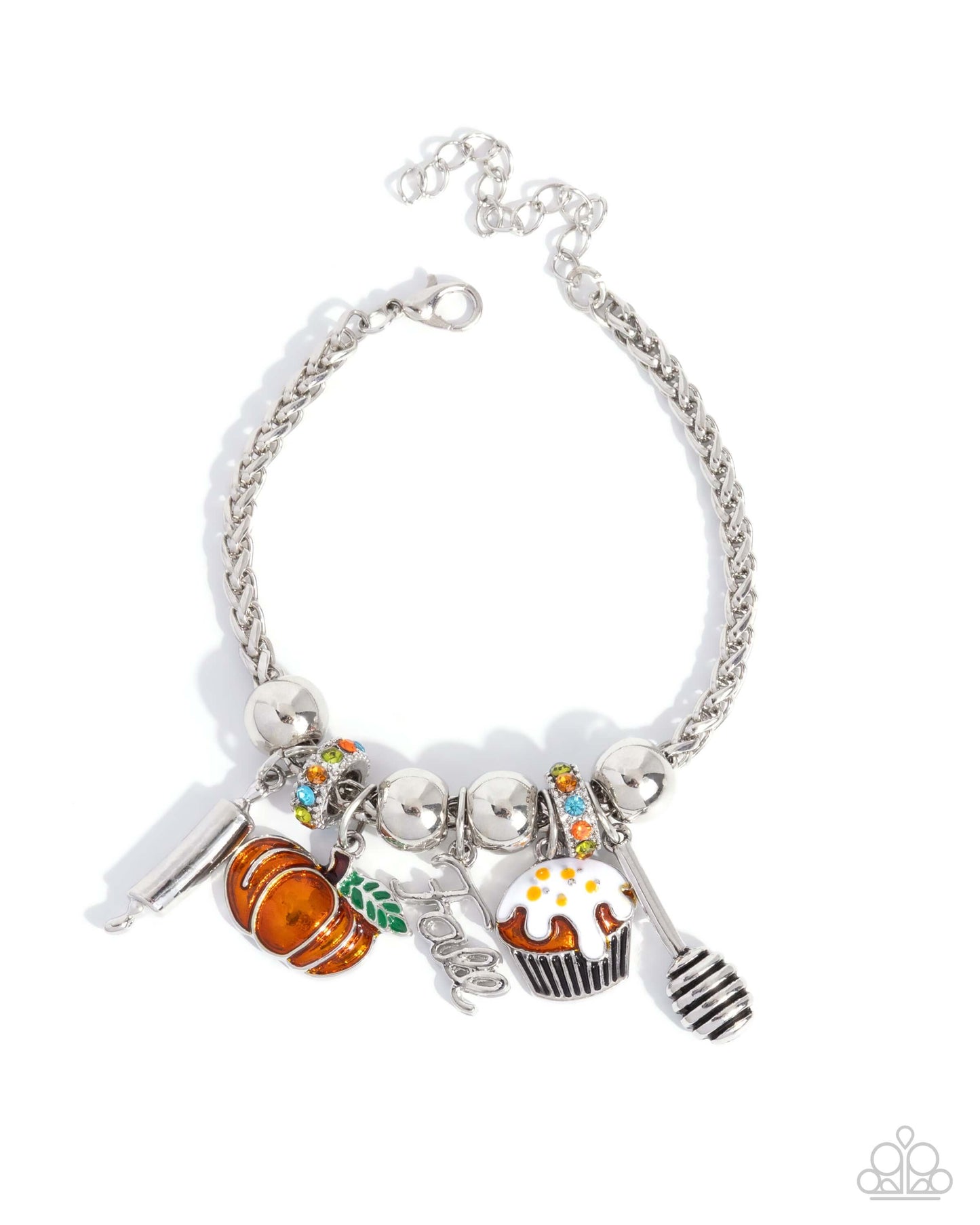 So Much to be Thankful For - Multi Paparazzi Charm Bracelet Accessories,Bracelet,Charms,Seasonal,Silver Accents