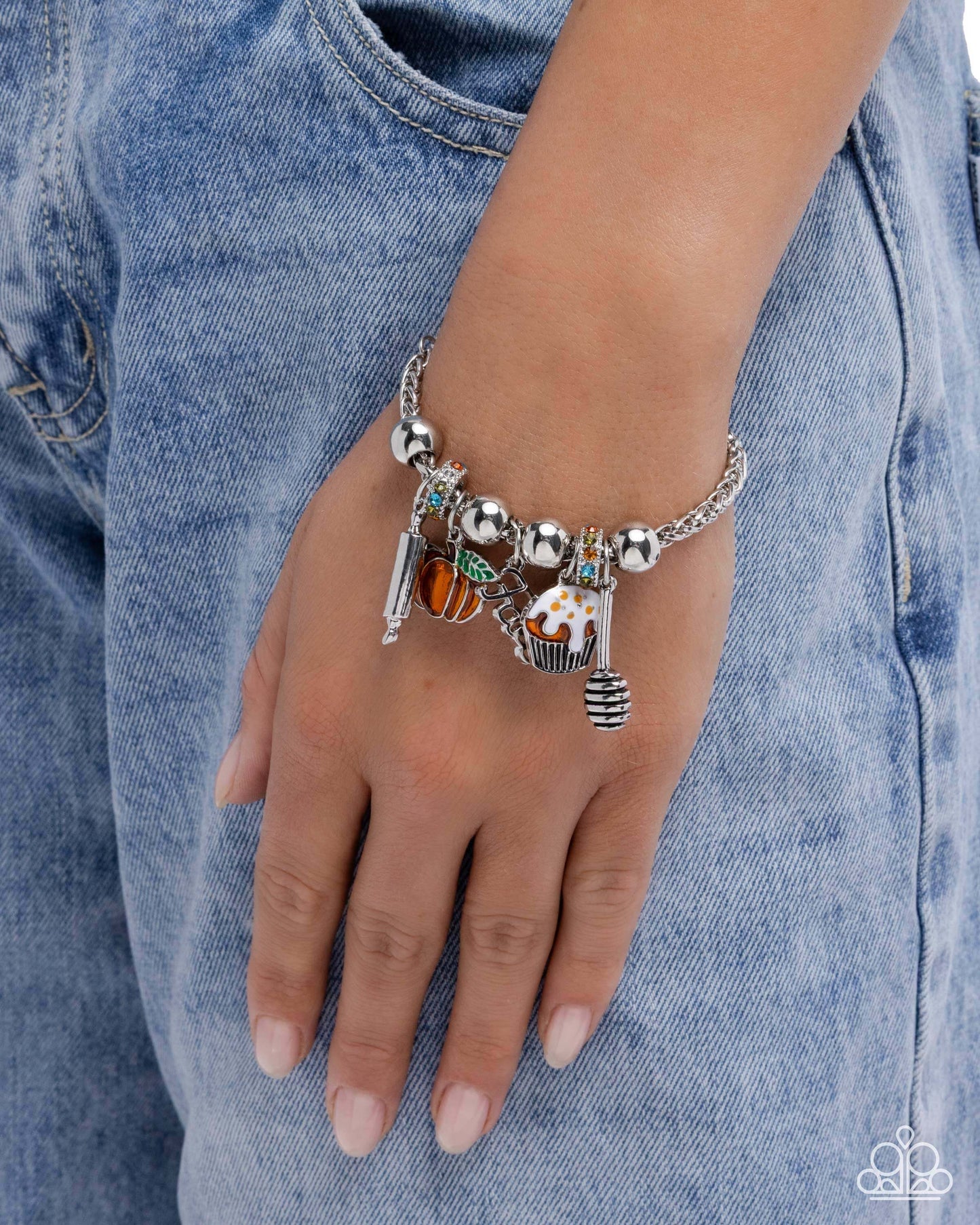 So Much to be Thankful For - Multi Paparazzi Charm Bracelet Accessories,Bracelet,Charms,Seasonal,Silver Accents