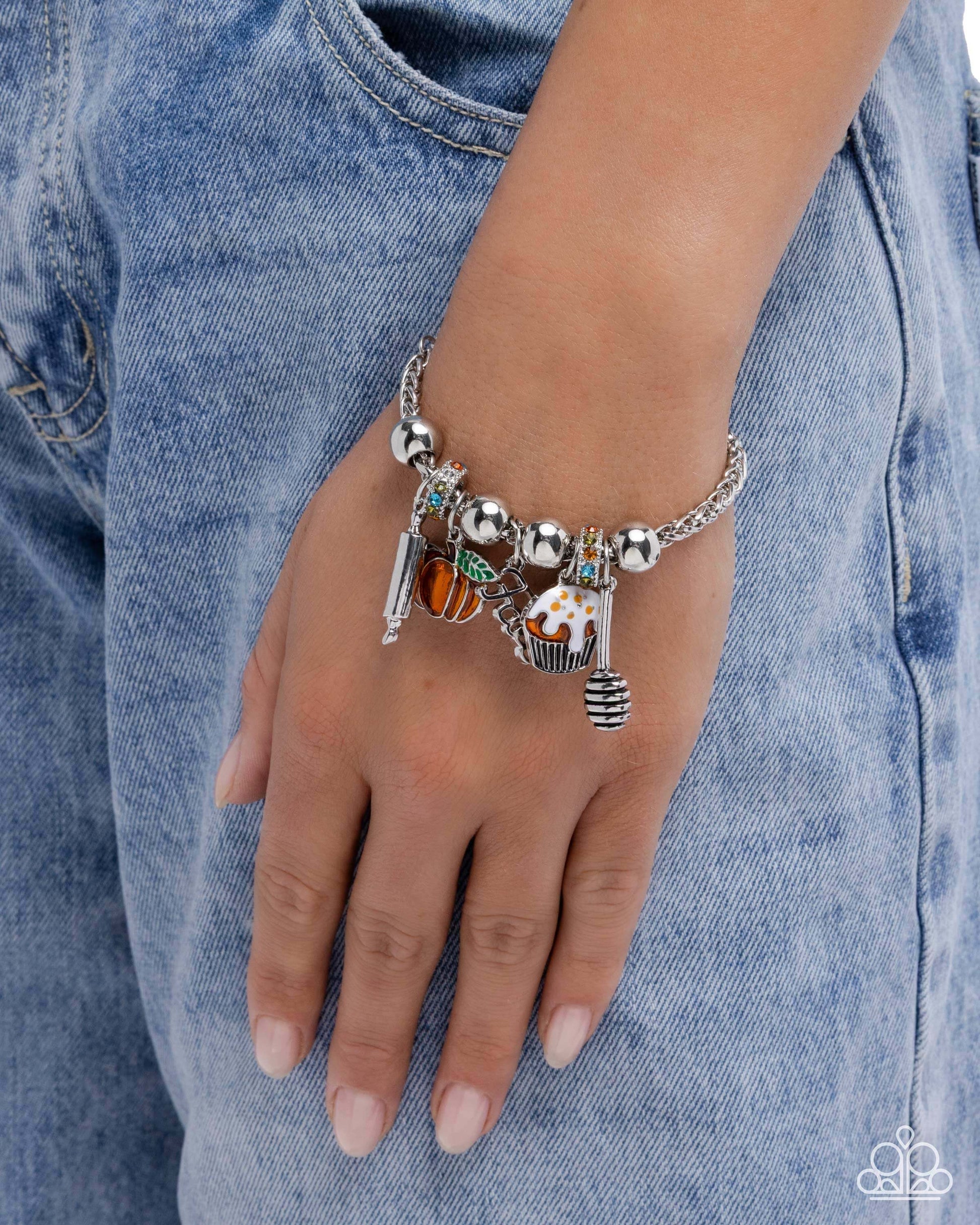 So Much to be Thankful For - Multi Paparazzi Charm Bracelet Accessories,Bracelet,Charms,Seasonal,Silver Accents