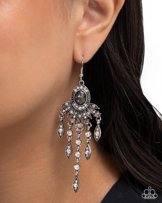 Shimmery Sway - Silver Paparazzi Earrings