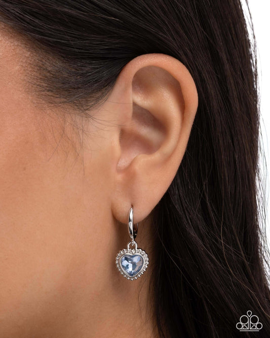 Vintage Victor - Blue Paparazzi Earrings