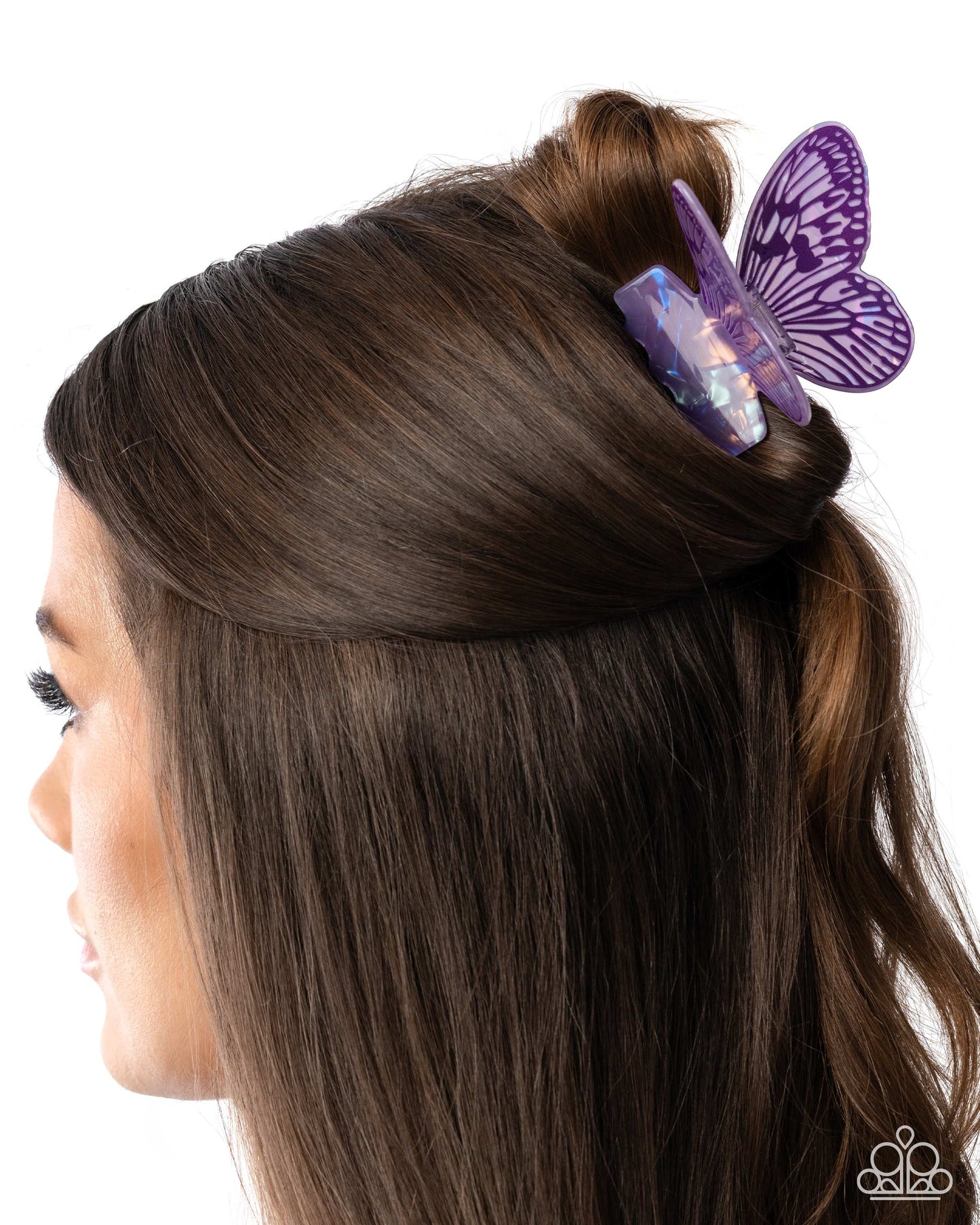 PREORDER ~ Fluttering Focus - Purple Paparazzi Butterfly Hair Clip