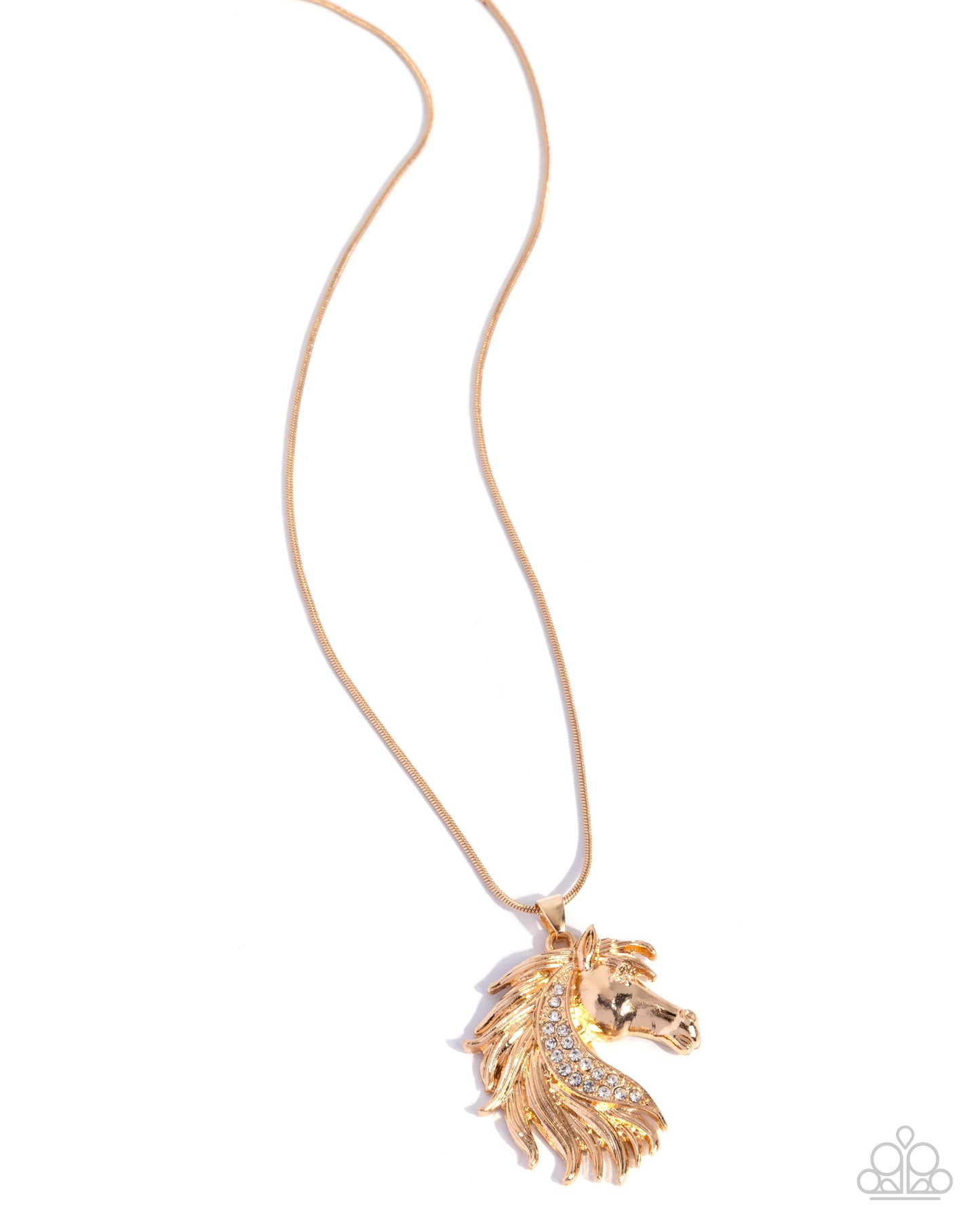 PREORDER ~ Stallion Swing - Gold Paparazzi Necklace