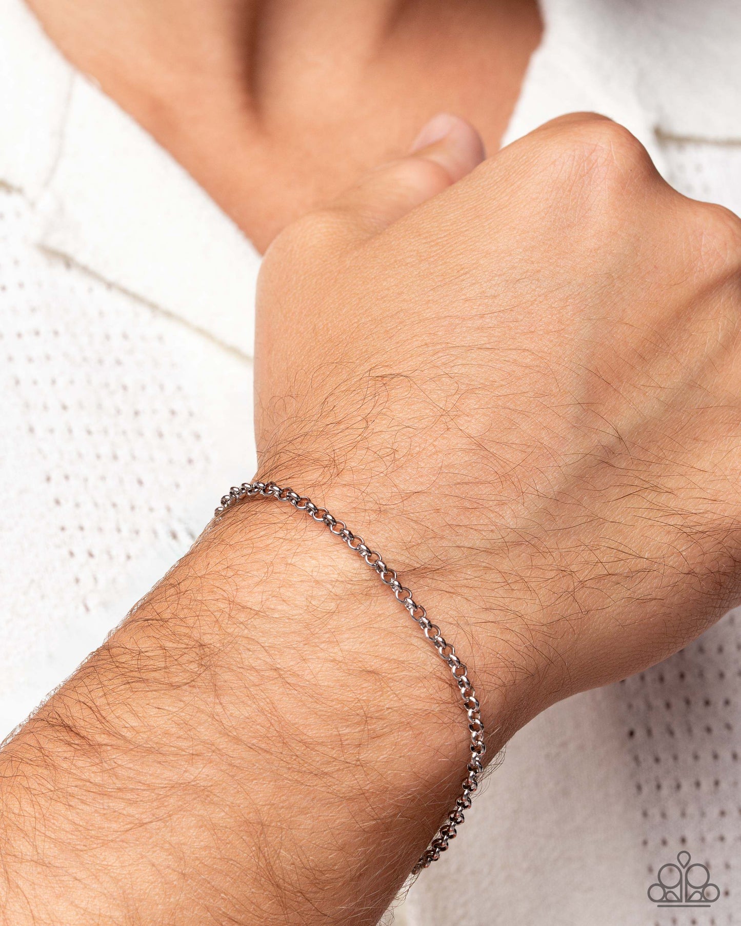 Neutral Novelty - Silver Paparazzi Bracelet Accessories,Bracelet,New Arrival,Silver,Stainless Steel