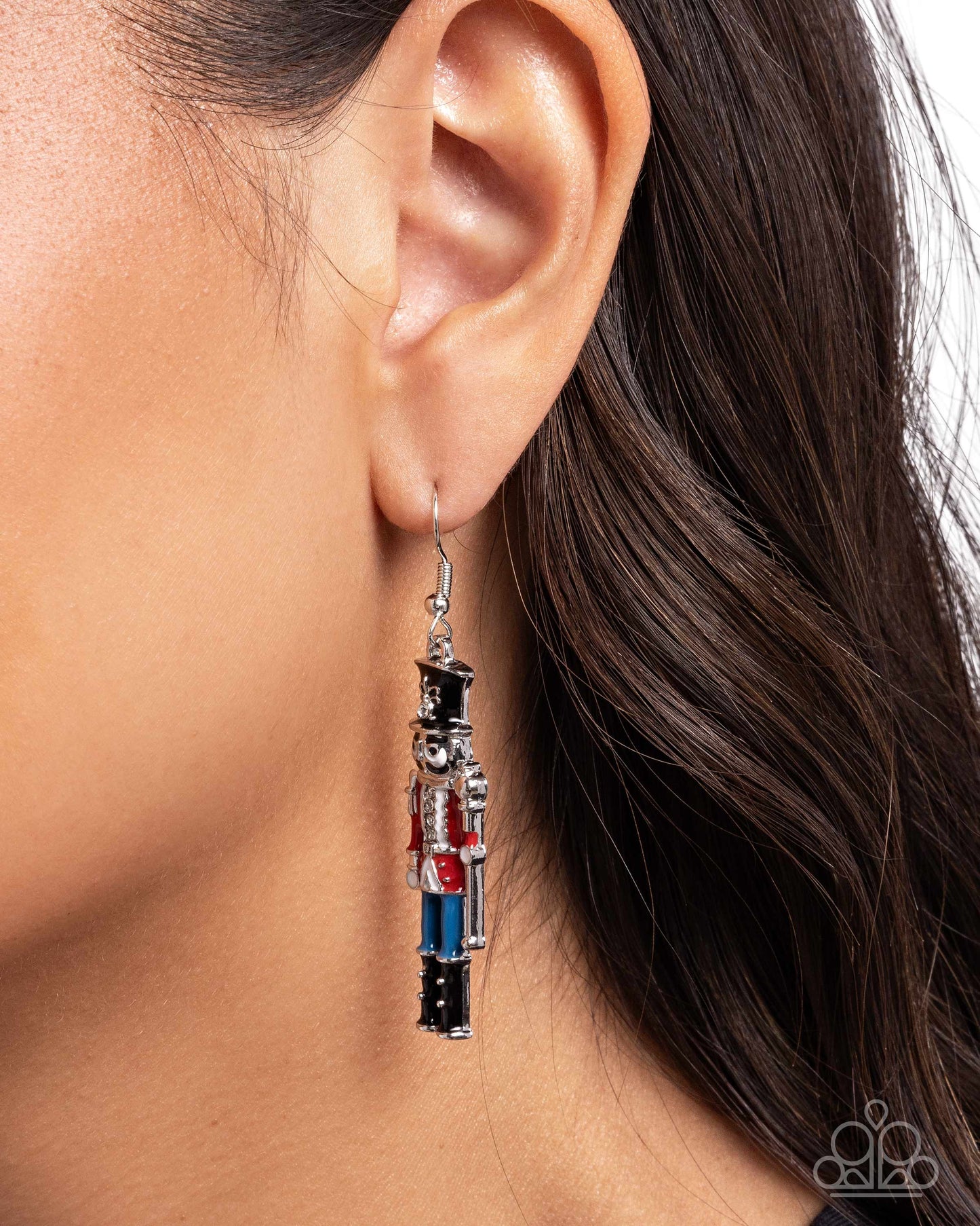PREORDER ~ Nutcracker Nuance - Red Paparazzi Christmas Inspired Earrings