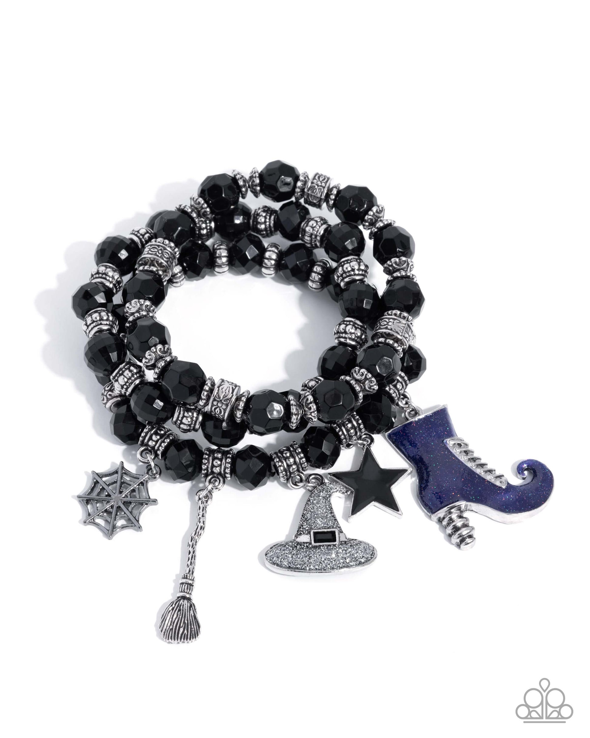 Witchs Night Out - Multi Paparazzi Halloween Bracelet Accessories,Black,Bracelet,Charms,Stretchy