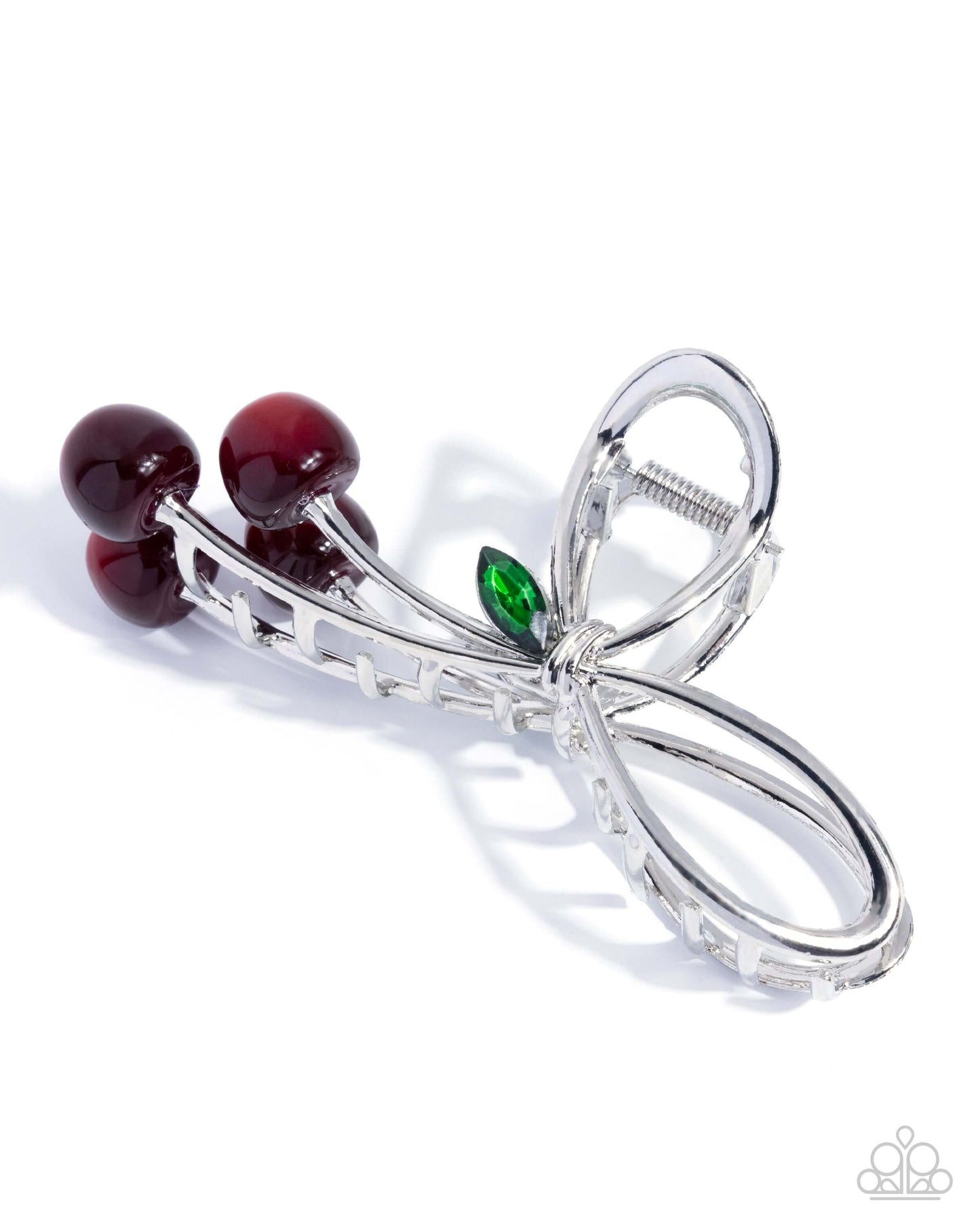 Ripe Cherries - Red Paparazzi Hair Clip Accessories,Bow,Hair Clips,New Arrival,Red