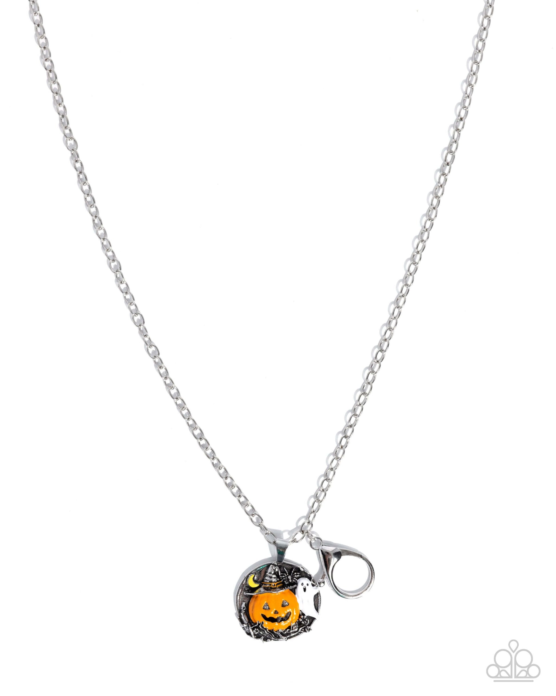 Halloween Hello - Multi Paparazzi Necklace/Lanyard Accessories,Lanyard,Necklace,Orange,Seasonal,Short Necklace