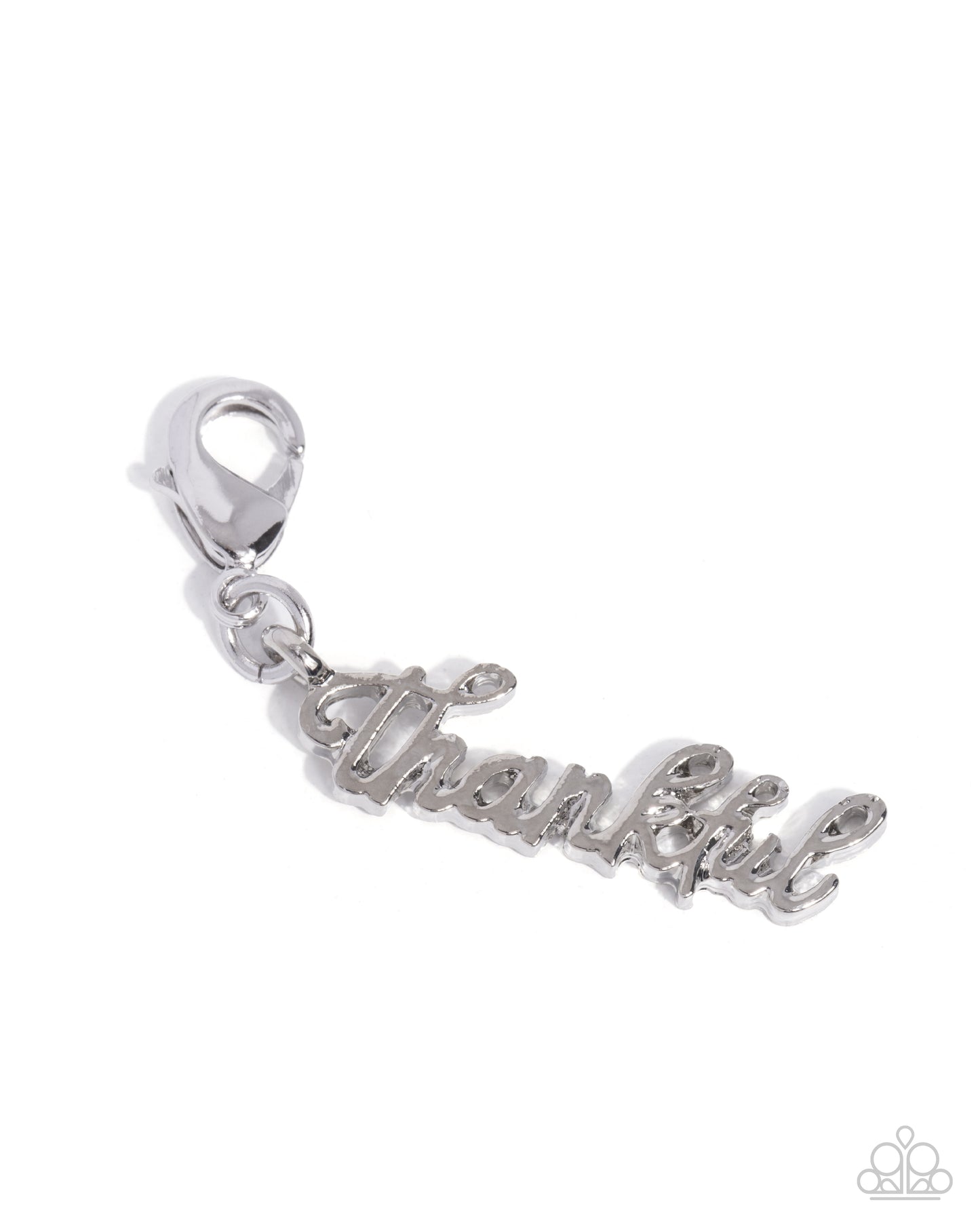 PREORDER ~ Tastefully Thankful - Silver Paparazzi Charm