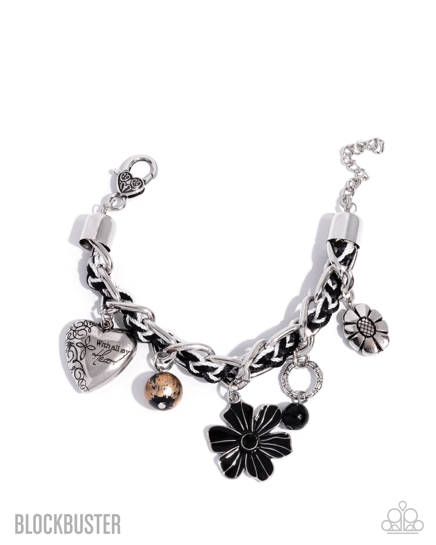 Equally Enchanted - Black Blockbuster Paparazzi Charm Bracelet