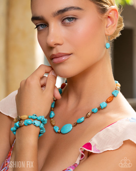 PREORDER ~ Simply Santa Fe - Paparazzi Turquois Necklace and Bracelet Set