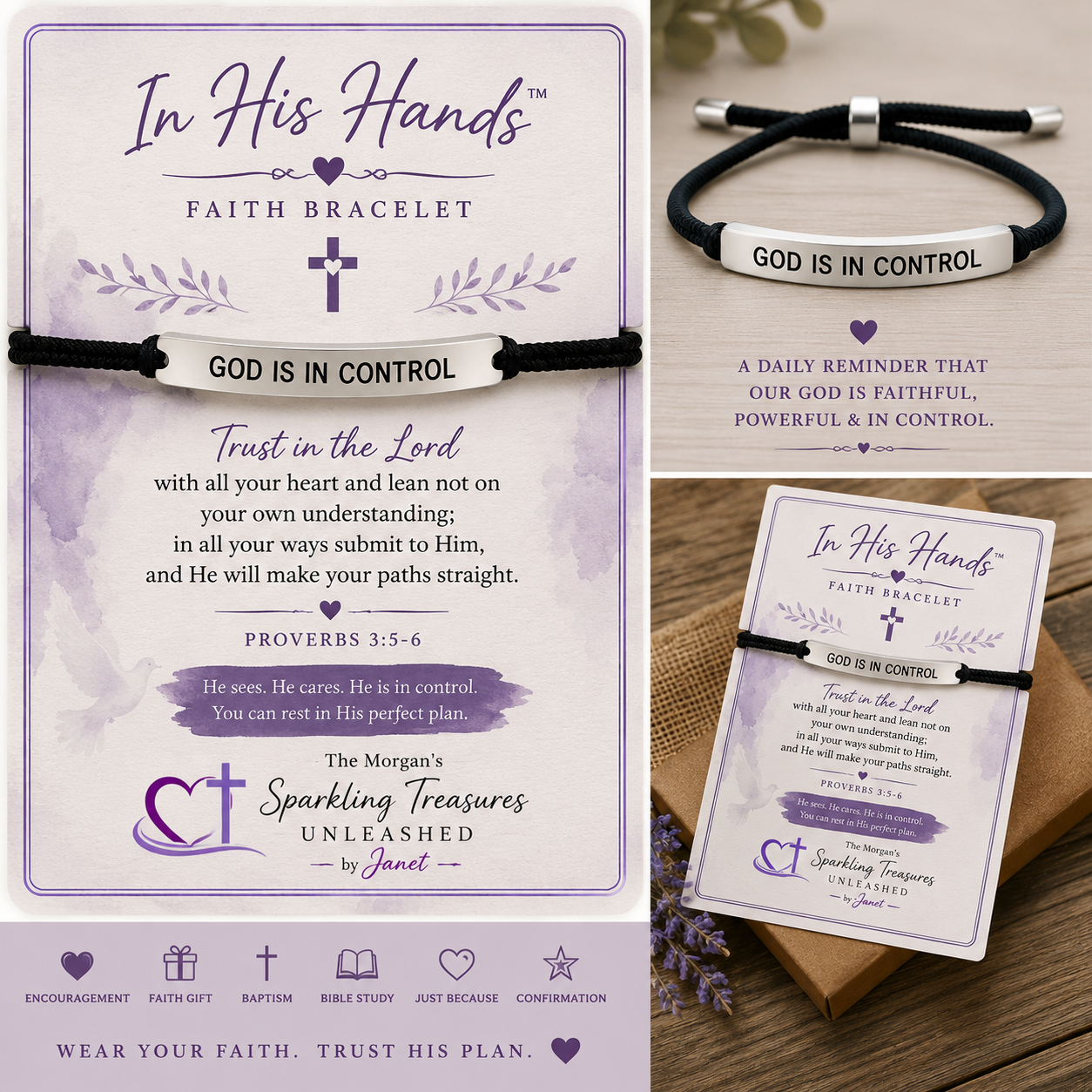 In His Hands™ Faith Bracelet