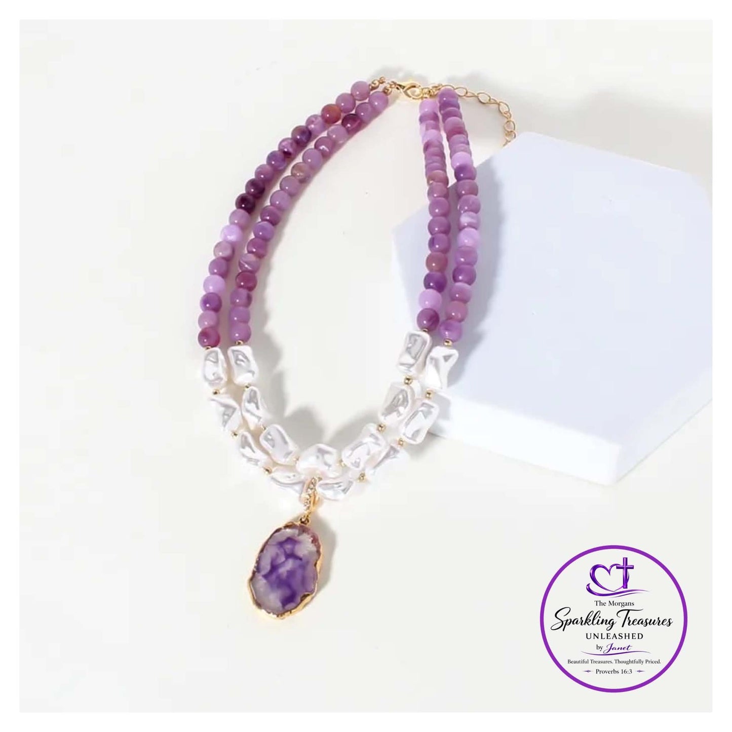 Lavender Luxe Layered Necklace