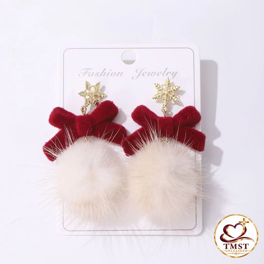 Cozy Noel™ Short Pom-Pom Earrings product photo