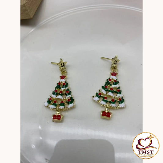 Merry Little Tree™ Christmas Earrings product photo