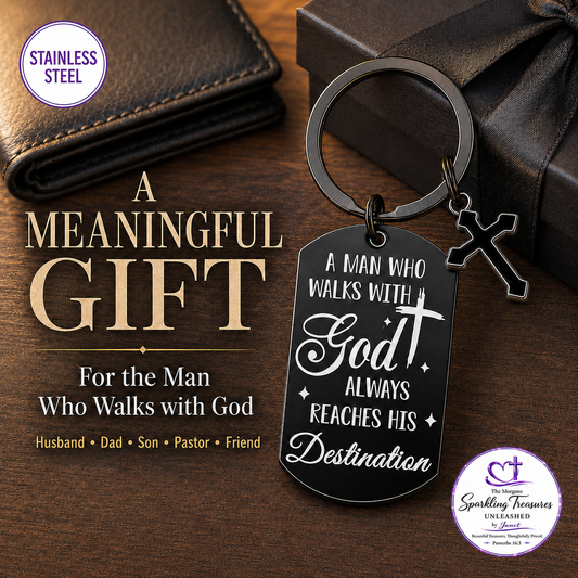 Faithful Destination™ Stainless Steel Keychain