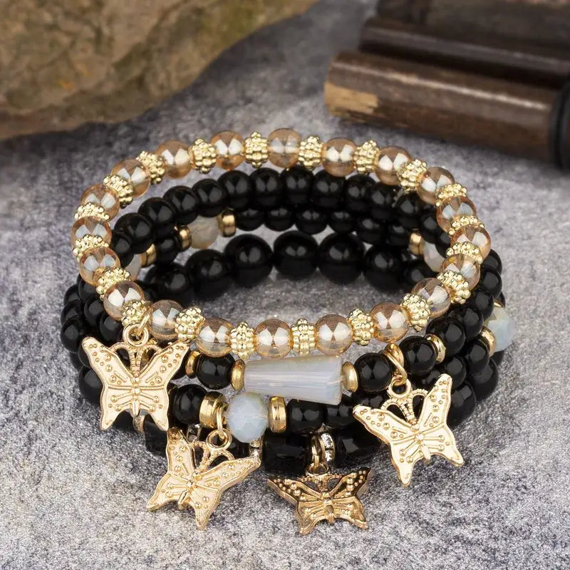 Golden Roots Boho Charm Stack