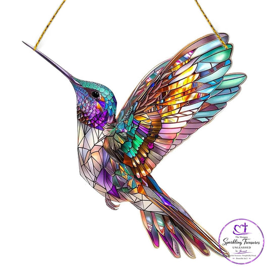 Garden Wings™ Bird Suncatcher - Purple 2D Flat Acrylic