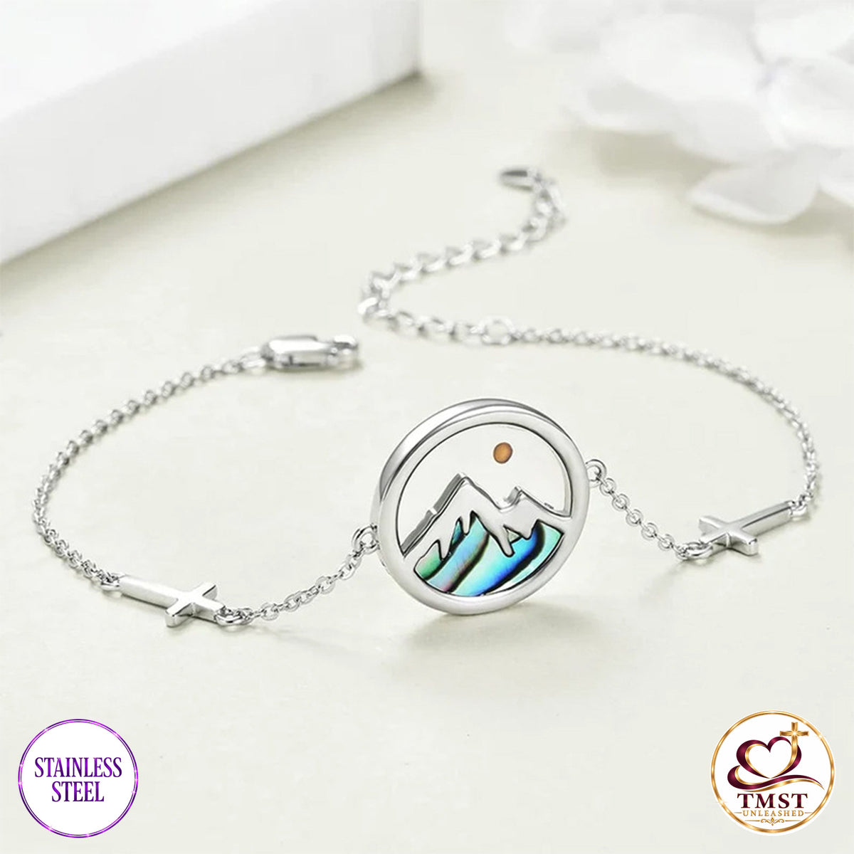 Faith Moves Mountains bracelet product photo