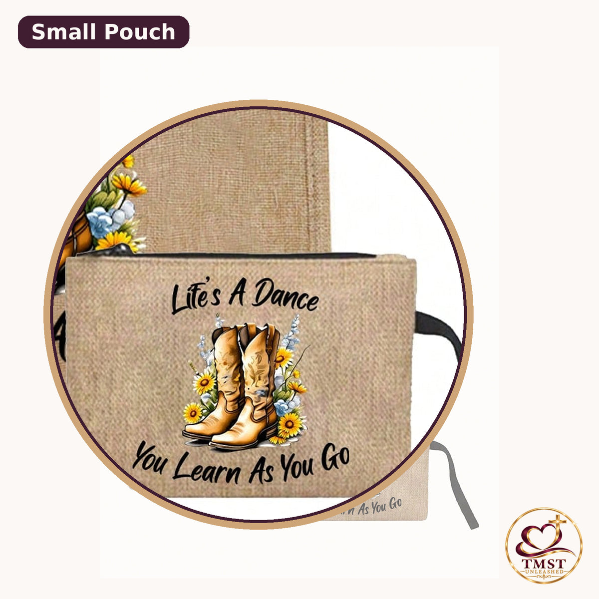 Life's a Dance Western small pouch
