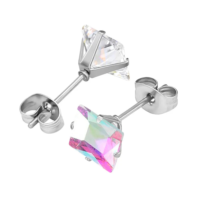 Petite Prism™ 3mm Stainless Steel Stud Earrings