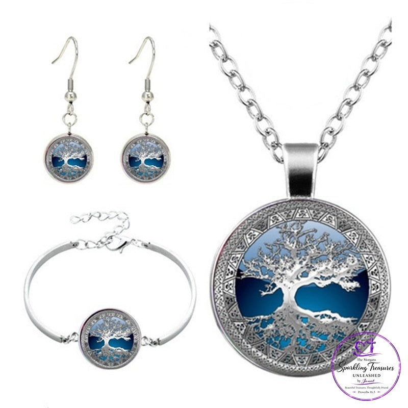 Tree of Life™ 3-Piece Blue Jewelry Set - jewelry set