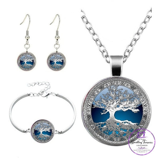 Tree of Life™ 3-Piece Blue Jewelry Set - jewelry set