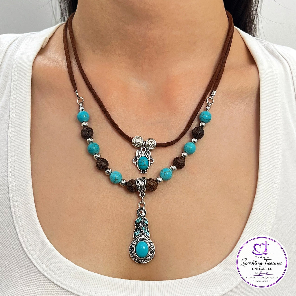 Turquoise Layers™ Double Necklace