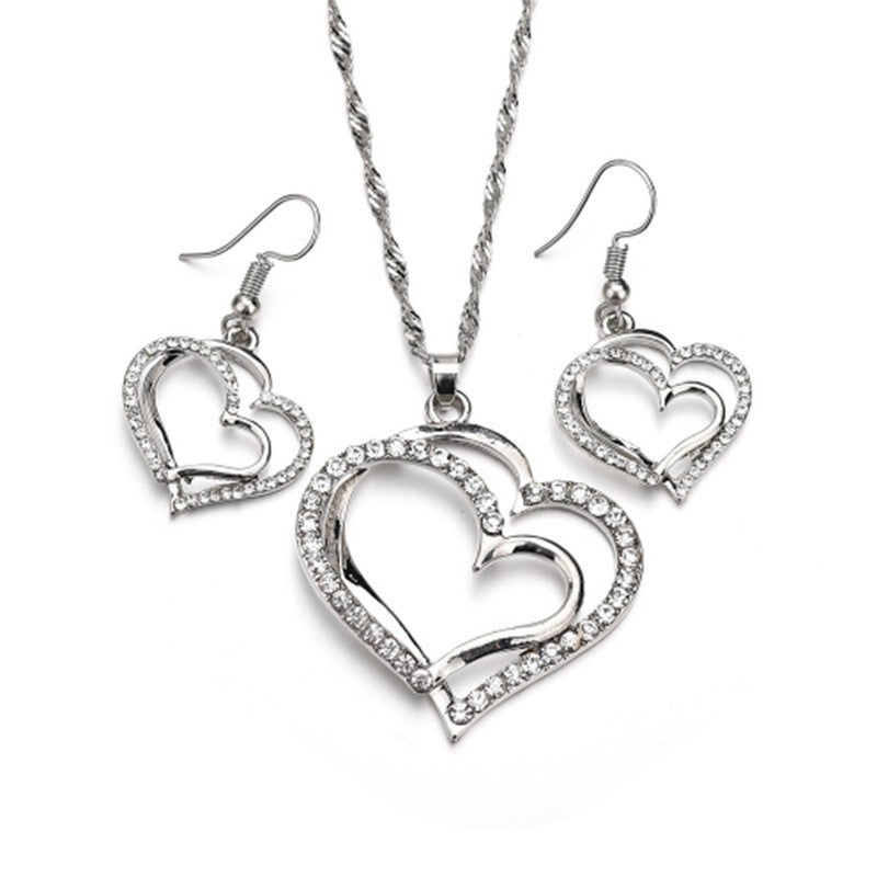 Hearts Entwined™ Silver Heart Jewelry Set