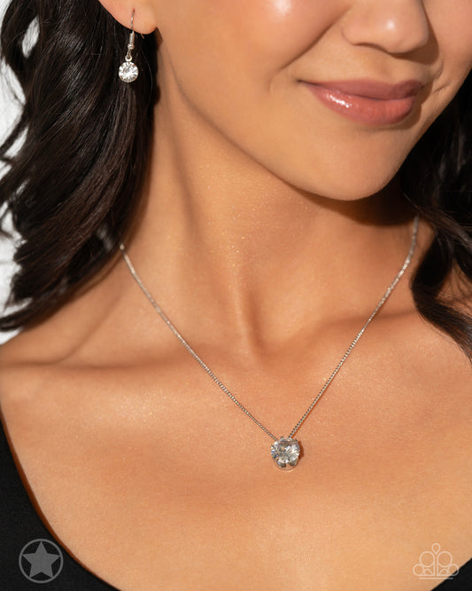 What A Gem - Paparazzi Accessories Cubic Zirconia White Necklace