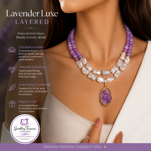 Lavender Luxe Layered Necklace