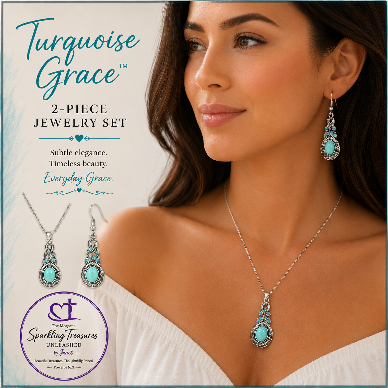 Turquoise Grace™ 2-Piece Jewelry Set