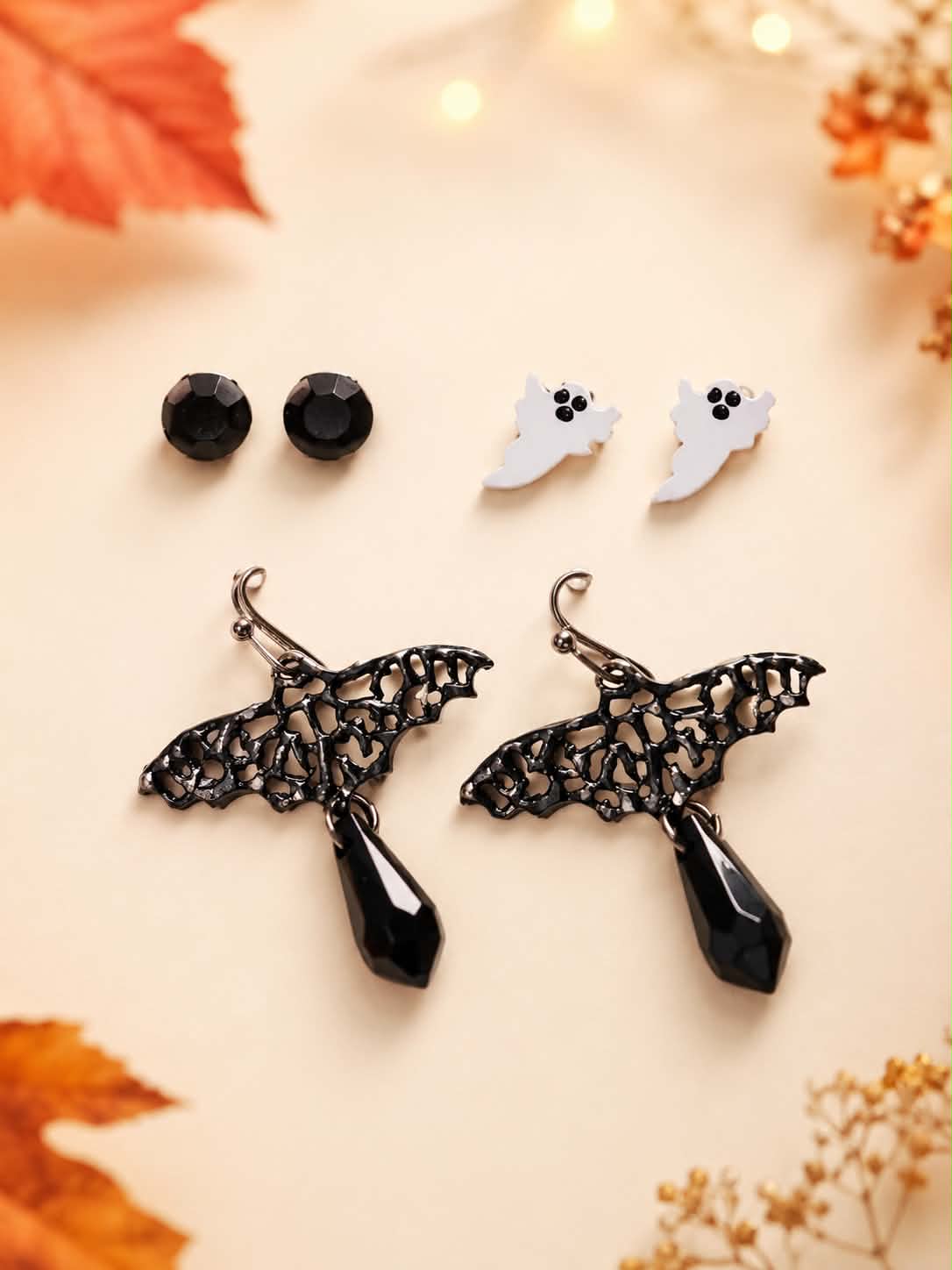 Golden Fright™ Halloween Heart Earrings (4 Different Sets)