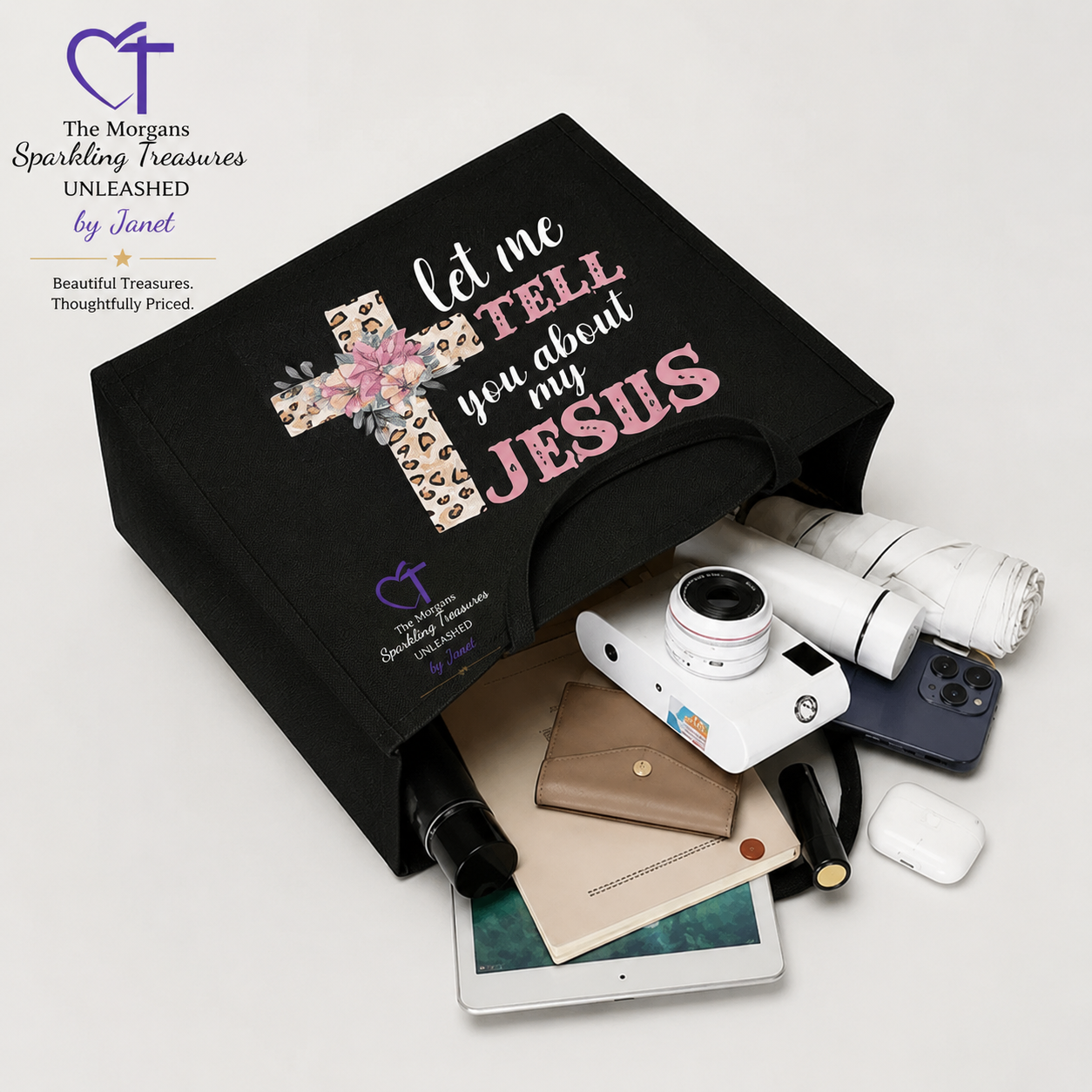 Let Me Tell You About My Jesus Faith Tote