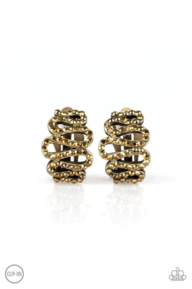 Paparazzi Earring ~ Idol Shine - Brass
