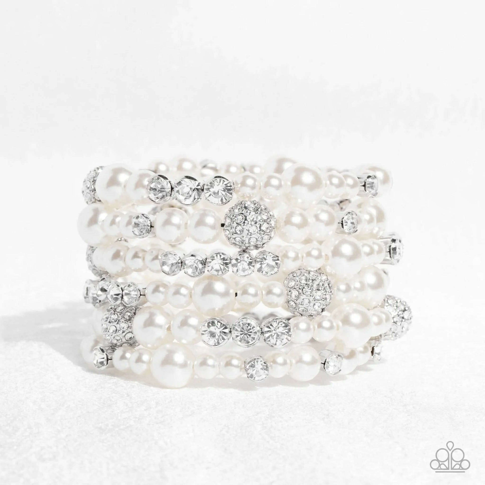 Sentimental Value - White ♥ Zi Collection Piece Accessories,Bracelet,Coil Bracelet,New Arrival,Pearls,Zi Bracelet
