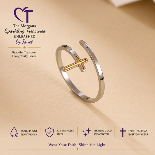 Faithful Grace Cross Ring