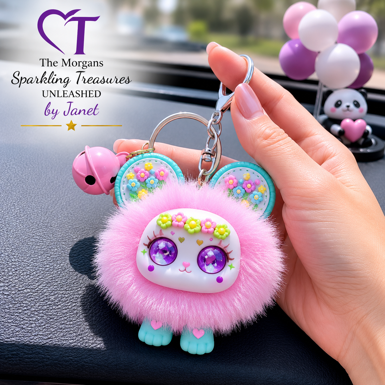 Pastel Puff Critter Bag Charm / Keychain