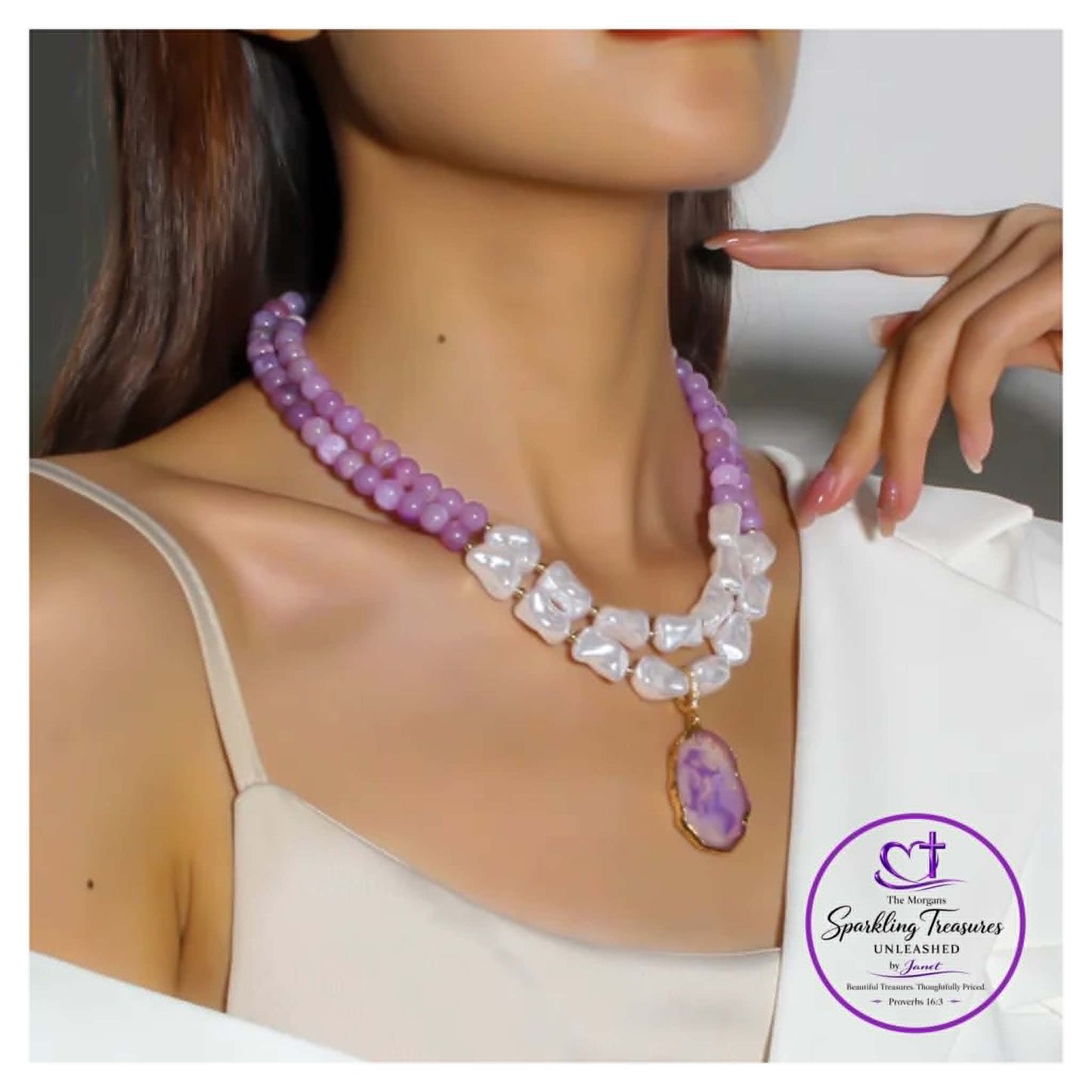 Lavender Luxe Layered Necklace