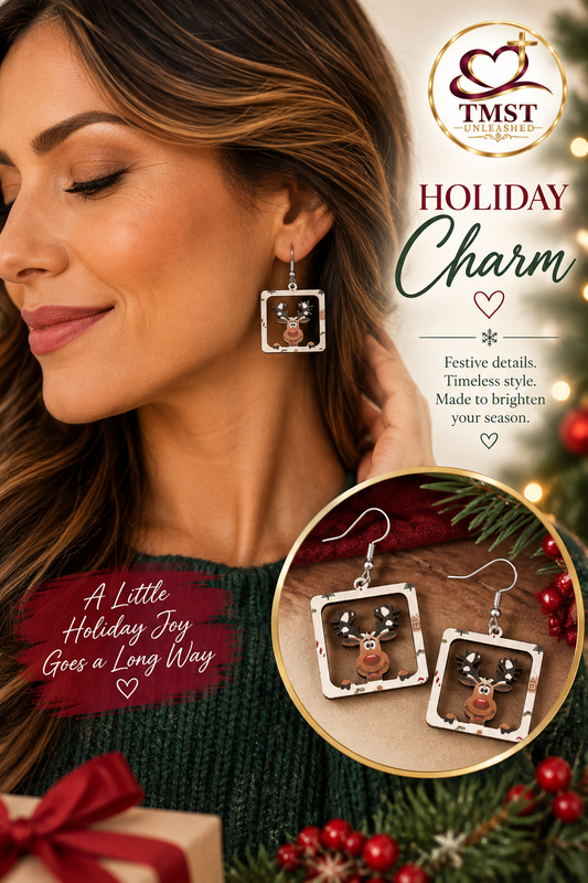 Reindeer Window™ Holiday Earrings