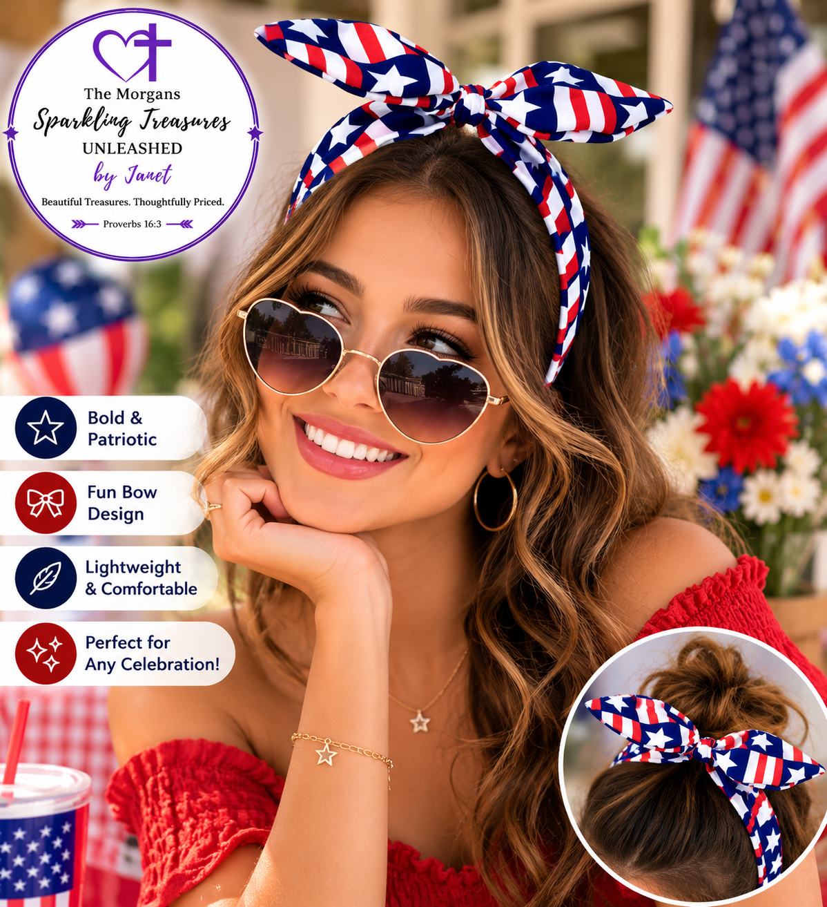 Stars and Stripes Celebration Headband