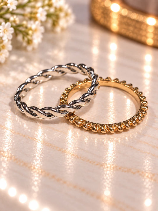 Twist & Shine™ Duo Ring Set