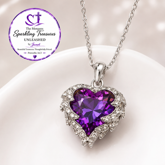 Wings of Love™ Purple Heart Necklace
