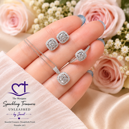 Graceful Radiance™ Silver Jewelry Set