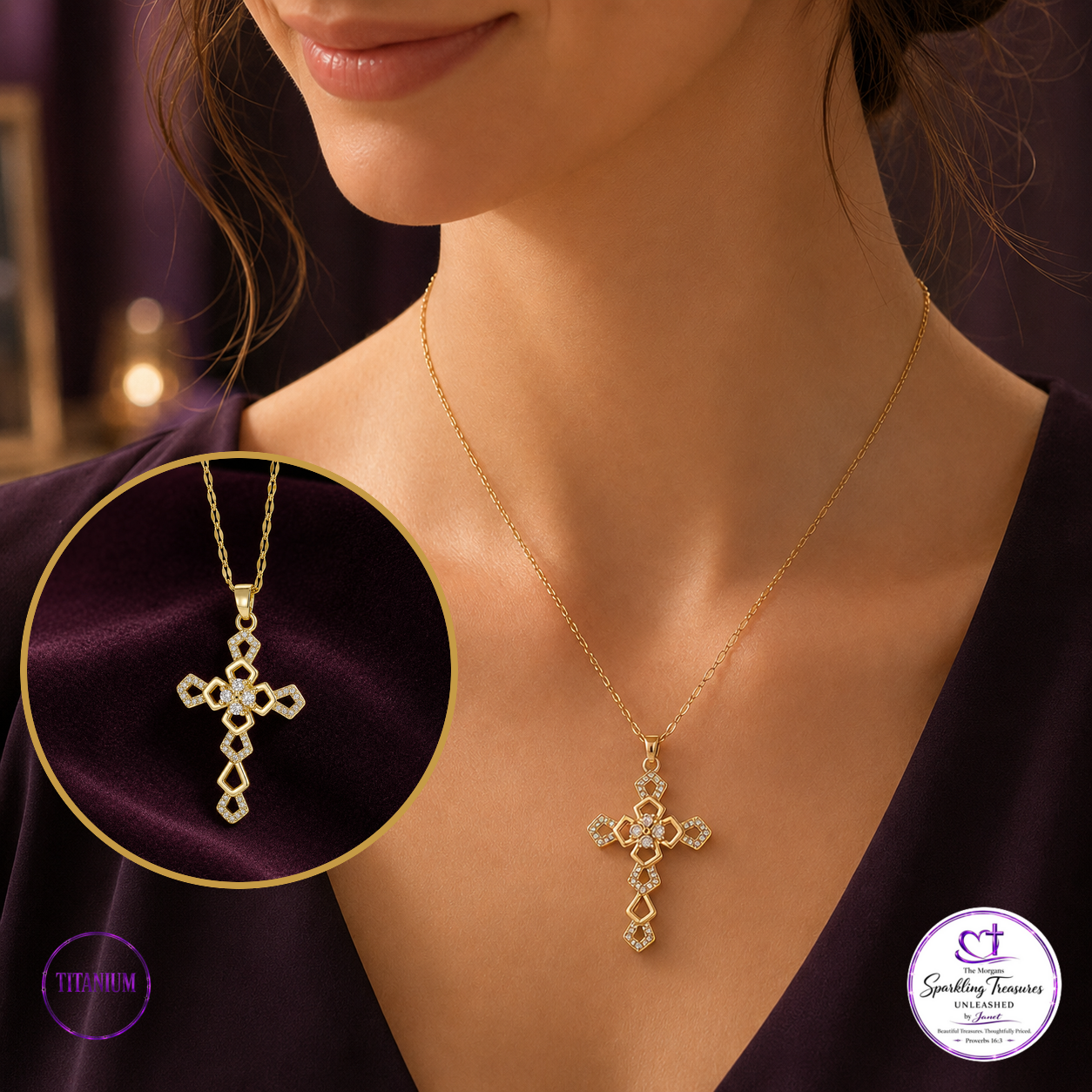 Radiant Covenant™ Cross Necklace
