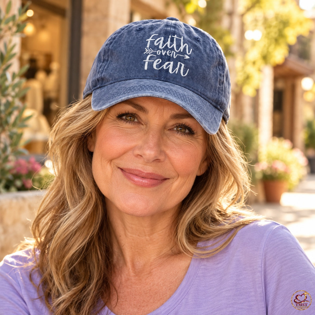 Faith Above Fear™ Adjustable Baseball Cap — Default Title lifestyle styling