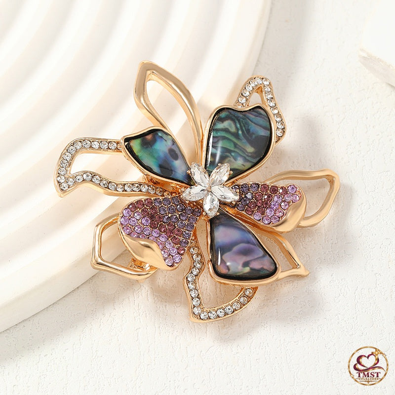 Petals of Radiance™ Rhinestone Brooch